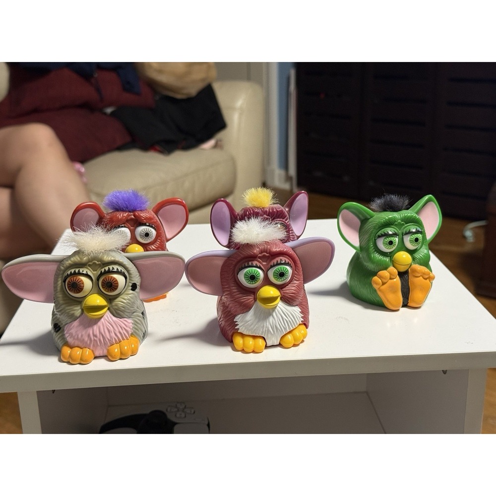 Vintage McDonalds Happy Meal Toy 1998 Tiger Electronics Furby Lot Of 5 Different
